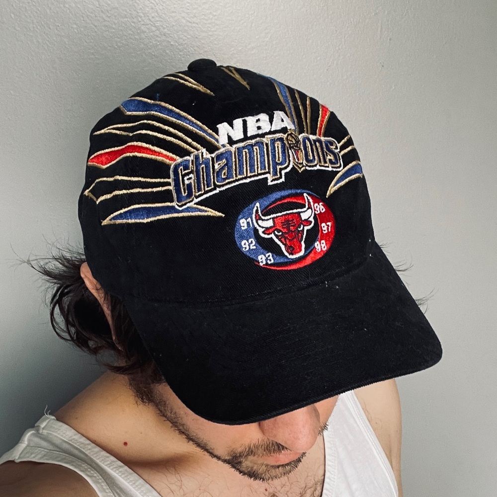 NBA Champions Black Cap 1998 vintage bulls Michael Jordan